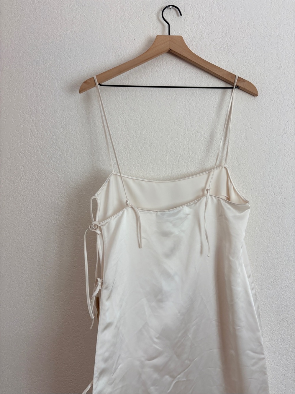 L’Academie Sleek White Tie-Side Maxi Dress - Picture 11 of 13